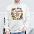 Plant & Book Lover Gardener If You Have A Garden & A Library Sweatshirt Gifts for Old Men