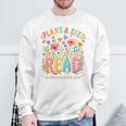 Plant A Seed Read Library Summer Reading 2026 Floral Book Sweatshirt Gifts for Old Men