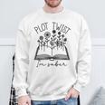 Plot Twist I'm Sober Women's Sobriety Book Reading Literary Performance Sweatshirt Gifts for Old Men Plot Twist I'm Sober Women's Sobriety Book Reading Literary Performance Sweatshirt Gifts for Old Men