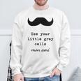 POIROT USE YOUR LITTLE GREY CELLS BOOKS Sweatshirt Gifts for Old Men POIROT USE YOUR LITTLE GREY CELLS BOOKS Sweatshirt Gifts for Old Men