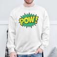 POW Vintage Superhero Comic Book Sound Effect Tshirt Sweatshirt Gifts for Old Men POW Vintage Superhero Comic Book Sound Effect Tshirt Sweatshirt Gifts for Old Men
