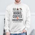 Powered By Books Coffee Endorphins Running Reader Runner Sweatshirt Gifts for Old Men