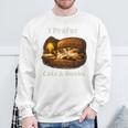 I Prefer Cats & Books – Calico Cat And Book Sweatshirt Gifts for Old Men