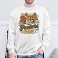 Protein And Proverbs Protein Workout Book Lover Retro Sweatshirt Gifts for Old Men