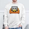 Proud Library Patron Cute Tablet Reading a Book Sweatshirt Gifts for Old Men