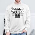 Published Author Writer 2026 New Book Novel Writing Premium Tri-Blend Sweatshirt Gifts for Old Men Published Author Writer 2026 New Book Novel Writing Premium Tri-Blend Sweatshirt Gifts for Old Men