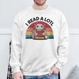 I Read Alotl Axolotl Retro Reading Books Lover Vintage Sweatshirt Gifts for Old Men I Read Alotl Axolotl Retro Reading Books Lover Vintage Sweatshirt Gifts for Old Men