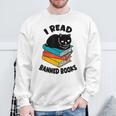 I Read Banned Books Tshirt Cat Reader Bookworm Women Sweatshirt Gifts for Old Men