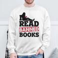 I Read Banned Books Banned Books Week Reading Women Sweatshirt Gifts for Old Men