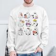 Read More Books Booooks Halloween Boooks Ghost Boo Teacher Men Women Kids Sweatshirt Gifts for Old Men