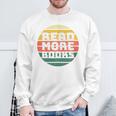 Read More Books Retro Vintage Book Lover Premium Tri-Blend Sweatshirt Gifts for Old Men