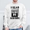 I Read Past My Bedtime Book Reader Sweatshirt Gifts for Old Men