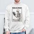 Read In Peace Skeleton Book Lover Bookworm Book Sweatshirt Gifts for Old Men Read In Peace Skeleton Book Lover Bookworm Book Sweatshirt Gifts for Old Men