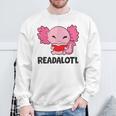Readalotl Love Axolotls Reading Books And Axolotls Sweatshirt Gifts for Old Men Readalotl Love Axolotls Reading Books And Axolotls Sweatshirt Gifts for Old Men