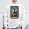 The Reader Dragon Fantasy Book Lover Tarot Card Premium Tri-Blend Sweatshirt Gifts for Old Men