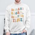 Reader-TShirt So Many Books Little Time Nerd Bookaholic Sweatshirt Gifts for Old Men