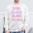 Reading Is Dreaming With Your Eyes Open Cute Quote Books Premium Tri-Blend Sweatshirt Gifts for Old Men Reading Is Dreaming With Your Eyes Open Cute Quote Books Premium Tri-Blend Sweatshirt Gifts for Old Men