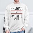 Reading Is My Favorite Sport Book Worms Premium Tri-Blend Sweatshirt Gifts for Old Men