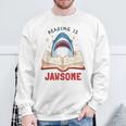 Reading Is Jawsome Bookworm Shark Book Lover For Kids Sweatshirt Gifts for Old Men