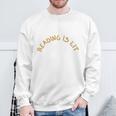 Reading Is Lit Book Lover Reading Teacher Sweatshirt Gifts for Old Men Reading Is Lit Book Lover Reading Teacher Sweatshirt Gifts for Old Men