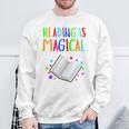 Reading Is Magical I Love To Read Book Lovers Teacher Sweatshirt Gifts for Old Men