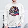 Reading Muffler Sloth On Stack Of Books Premium Tri-Blend Sweatshirt Gifts for Old Men