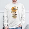 Reading Octopus Tea Coffee And Books Sweatshirt Gifts for Old Men