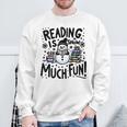 Reading Is Snow Much Fun Winter Bookworm Loves Reading Book Sweatshirt Gifts for Old Men