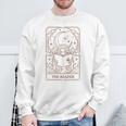 Reading Squad Book Lover Bookish The Reader Tarot Card Sweatshirt Gifts for Old Men