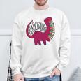 Readosaurus Reading Dinosaur Book Lover Library Studying Sweatshirt Gifts for Old Men