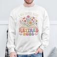 Retired 2026 A New Chapter Begins Floral Book Sweatshirt Gifts for Old Men