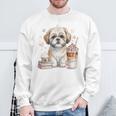 Shih Tzu Treats Books And Coffee Shih-Tzu For Dog Moms Premium Tri-Blend Sweatshirt Gifts for Old Men