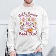 Silly Goose Book Club Reading Girl Sweatshirt Gifts for Old Men