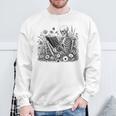 Skeleton Reading Book Floral Bookish Aesthetic Book Lover Sweatshirt Gifts for Old Men Skeleton Reading Book Floral Bookish Aesthetic Book Lover Sweatshirt Gifts for Old Men