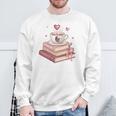 Smells Like She's Reading Smut Again Smutty Books And Coffee Premium Tri-Blend Sweatshirt Gifts for Old Men