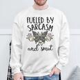 Smut And Sarcasm Women Sarcastic Romance Reader Smutty Books Sweatshirt Gifts for Old Men