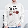 Smutt Book Merch Read Smut Be Happy Dark Romance Triggers Premium Tri-Blend Sweatshirt Gifts for Old Men