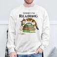 Sorry I'm Reading Calico Cat Book Lover Sweatshirt Gifts for Old Men Sorry I'm Reading Calico Cat Book Lover Sweatshirt Gifts for Old Men