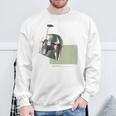 Star Wars The Book Of Boba Fett Minimalist Helmet Sweatshirt Gifts for Old Men