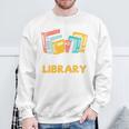 Support Your Local Library Vintage Book Lover Sweatshirt Gifts for Old Men