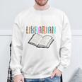 Systems Librarian Leopard Print Library Book Graphic Premium Tri-Blend Sweatshirt Gifts for Old Men