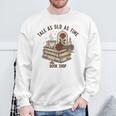 Tale As Old As Time Book Lover Floral Sweatshirt Gifts for Old Men