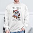 That's What I Do I Read Books I Drink Coffee Owl Sweatshirt Gifts for Old Men