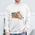 That's What I Do I Read Books I Pet Cats And I Know Things Sweatshirt Gifts for Old Men