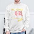 Never Underestimate Bookworm Girl Book Reader Reading Sweatshirt Gifts for Old Men