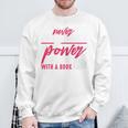Never Underestimate The Power Of A Girl With A Book Read Sweatshirt Gifts for Old Men