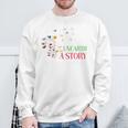Unearth a Story Summer Reading 2026 Dandelion Books Readers Premium Tri-Blend Sweatshirt Gifts for Old Men