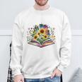 Unearth A Story Summer Reading 2026 Flower Butterfly Book Premium Tri-Blend Sweatshirt Gifts for Old Men Unearth A Story Summer Reading 2026 Flower Butterfly Book Premium Tri-Blend Sweatshirt Gifts for Old Men