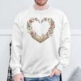Vintage Book Lover Valentine Heart Premium Tri-Blend Sweatshirt Gifts for Old Men