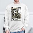 Vintage Salem Book Club Cat Bookish Spooky Halloween Sweatshirt Gifts for Old Men